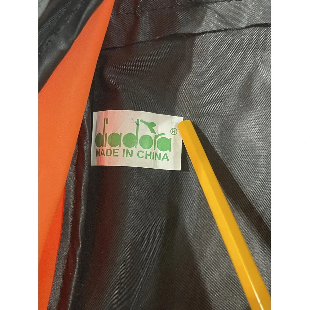 Diadora Wichita Warriors FC Soccer Backpack Orange Black Ball Pocket Zarate 14